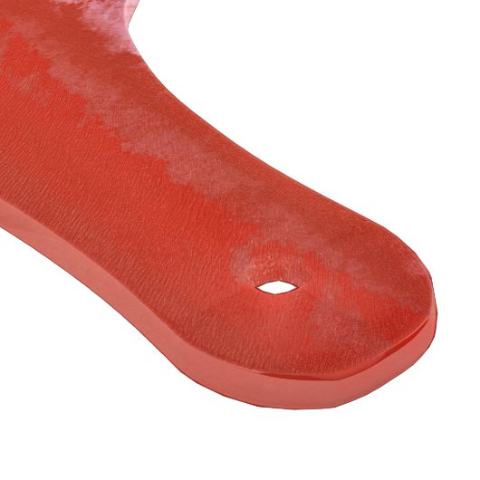 Monogram rode en roze Waterverf Snijplank (Hoek)