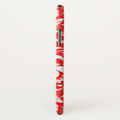 Monogram rode en witte elegant meisje Case-Mate iPhone case (Achterkant / rechts)