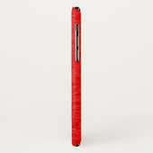 Monogram rode en witte elegant meisje Case-Mate iPhone case (Achterkant/links)