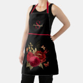 monogram rode goudvlinder Roos Schort (Insitu)