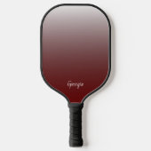 Monogram Rode gradiënt voeg Jouw naam of Initialen Pickleball Paddle (Voorkant)