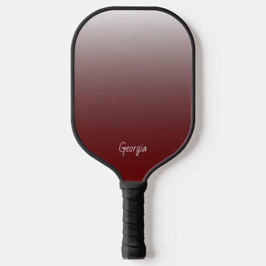 Monogram Rode gradiënt voeg Jouw naam of Initialen Pickleball Paddle (Voorkant)