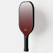 Monogram Rode gradiënt voeg Jouw naam of Initialen Pickleball Paddle (Links)