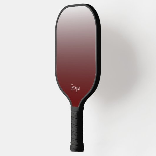 Monogram Rode gradiënt voeg Jouw naam of Initialen Pickleball Paddle (Links)