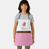 Monogram rode hartsnijtaart schort (Insitu)