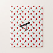 Monogram rode kersen legpuzzel (Verticaal)