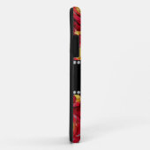 Monogram rode roodhars Case-Mate iPhone case (Achterkant/rechts)