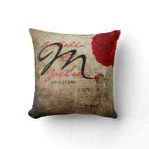 Monogram  rode roze op de achtergrond van de Grung