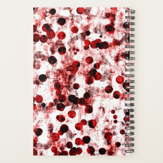 Monogram rode Stippen Planner (Achterkant)