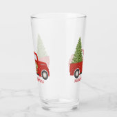 Monogram Rode Vracht met kerstboom Glas (Rechts)