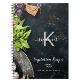 Monogram roestzuchtige recepten voor het koken notitieboek (Voorkant)
