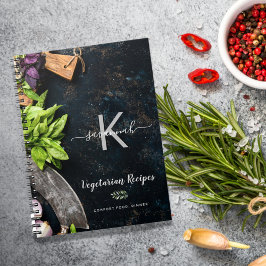 Monogram roestzuchtige recepten voor het koken notitieboek
