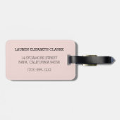 Monogram Romance Parijs Bagagelabel (Achterkant horizontaal)