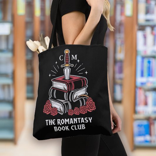 Monogram Romantiek Boekenclub Bookish Tote Bag