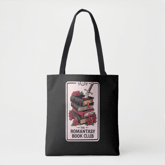 Monogram Romantiek Boekenclub Bookish Tote Bag (Voorkant)