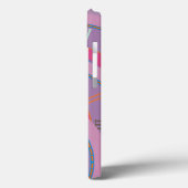 Monogram Romeinse cijfers Artsy Clock Dizzy Circle Case-Mate iPhone Case (Achterkant / Links)