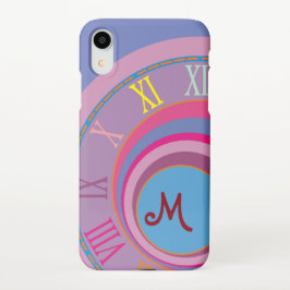 Monogram Romeinse cijfers Draaien cirkels kleurrij Samsung Galaxy Hoesje
