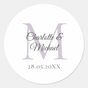 Monogram Ronde Sticker