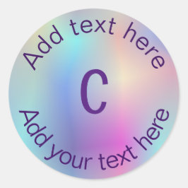 monogram ronde sticker