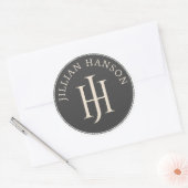  monogram ronde sticker (Envelop)