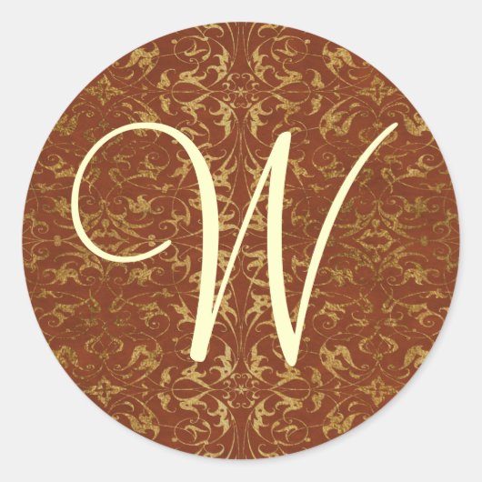  monogram ronde sticker (Voorkant)