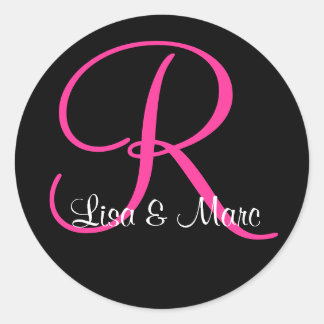  monogram ronde sticker