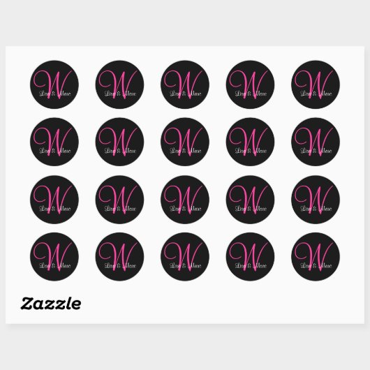  monogram ronde sticker (Vel)