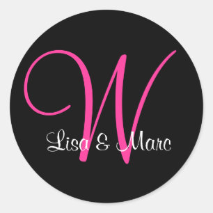  monogram ronde sticker
