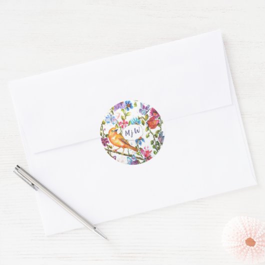 Monogram Ronde Sticker (Envelop)