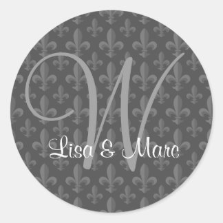  monogram ronde sticker
