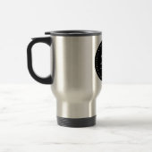 Monogram Ronde Zwart/Wit Stip Reisbeker (Links)
