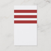 Monogram rood anker visitekaartje (Achterkant)