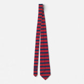 Monogram rood en blauw stropdas (Achterkant)