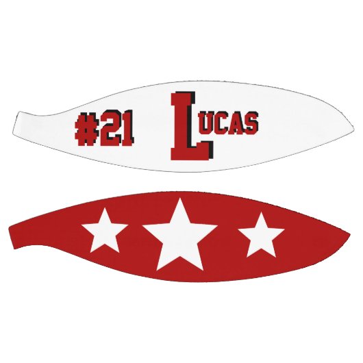 Monogram rood en wit basketbal (Panelen)