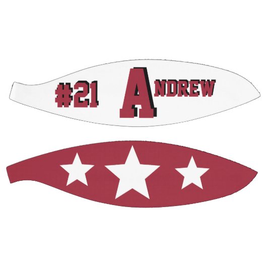 Monogram rood en wit basketbal (Panelen)