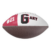 Monogram rood en zwart american football (Gedraaid 270)