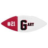 Monogram rood en zwart american football (Paneel)