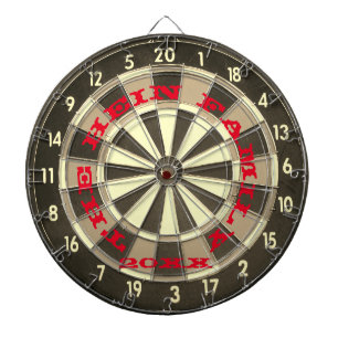  Monogram Rood- en Zwarte Dart Board Dartbord