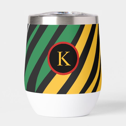 Monogram Rood Groen Geel Zwart Geschiedenis maand (Voorkant)