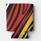 Monogram Rood Groen Geel Zwart Geschiedenis maand Blikjeskoeler (Achterkant)