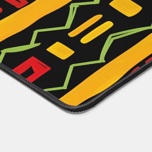 Monogram Rood Groen Geel Zwart Geschiedenis maand Bureaumat (Hoek)