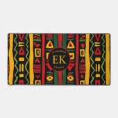 Monogram Rood Groen Geel Zwart Geschiedenis maand Bureaumat (Voorkant)