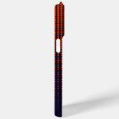 Monogram rood Halftone Modern Initiaal gepersonali Case-Mate iPhone Case (Achterkant / Rechts)