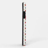 Monogram Rood op Witte Polkas iPhone 5 Xtreme Hoes (Achterkant/rechts)