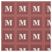 Monogram rood stof (Swatch)