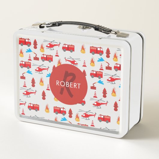 Monogram Rood Transport Fire Truck Engine (Achterkant)