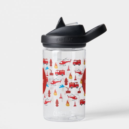 Monogram Rood Transport Fire Truck Engine Waterfles (Links)