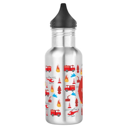 Monogram Rood Transport Fire Truck Engine Waterfles (Links)