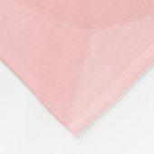 Monogram rood verloop geometrisch maaspatroon fleece deken (Hoek)