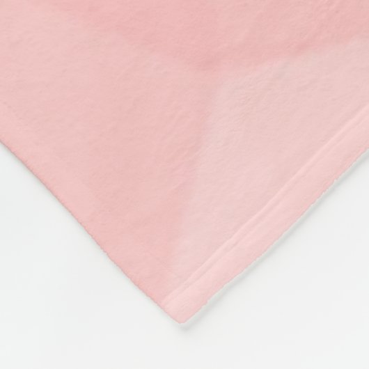 Monogram rood verloop geometrisch maaspatroon fleece deken (Hoek)